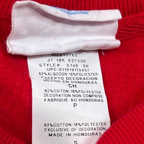 Champion Reverse Weave Woodson Warriors Sweatshirt Mens Small Red Pullover Crew - Picture 7 of 9